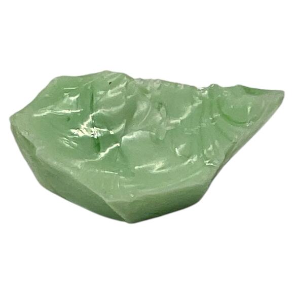 Lime Green Art Glass Cullet Glowing Manganese Slag Glass #5GM37 - Picture 5 of 8